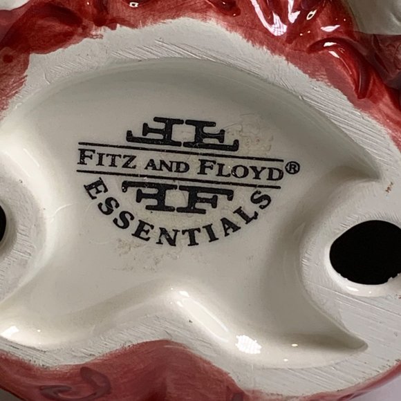 FITZ and FLOYD Christmas Santa Pillar Candle Holder 6" Tall - Picture 11 of 12